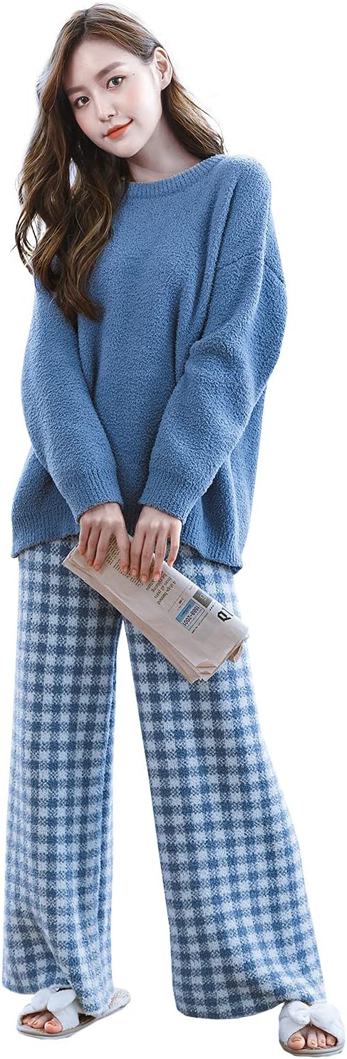 [Luanna Jena] ルームウェア レディース パジャマ トップス ロングパンツ 2点セット