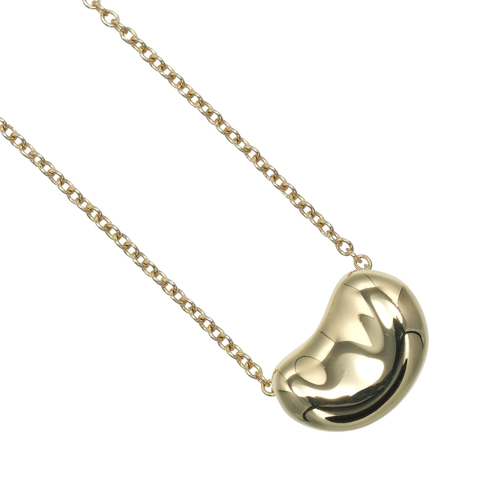 ビーン ネックレス K18イエローゴールド 約2.82g レディース 中古品 Aランク