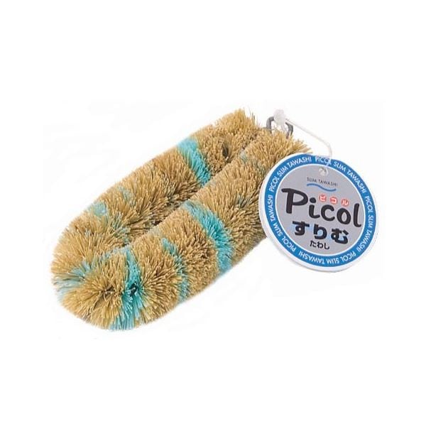 （まとめ）オーエ ピコル すりむたわし ピンクブルーグリーン 50344 （たわし） 240個セット