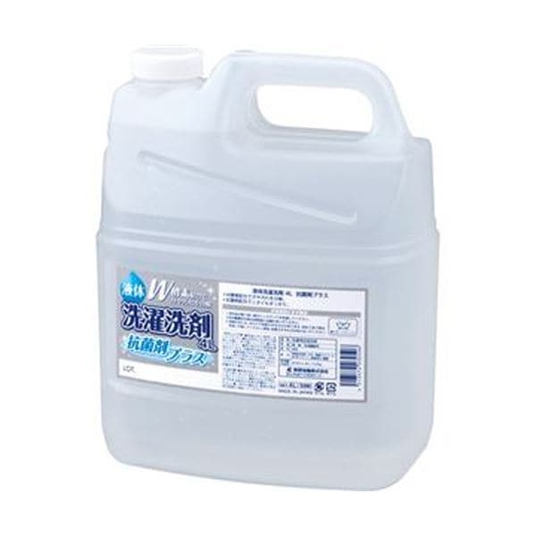 （まとめ）熊野油脂 液体洗剤 抗菌剤プラス4L/本 1セット（4本）[x3セット] 14,992円