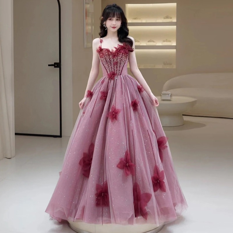 【2枚購入で 3oo円OFF！】重工業ブライダルウェア気質サスペンダープリンセススタイルパフスカートスーパーホストパフォーマンスイブニングドレススカート 7,597円