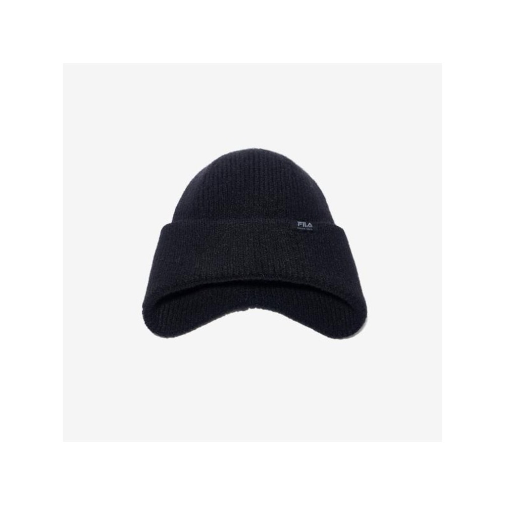 [FILA KIDS] ニット小耳付きビーニー (FK3KNG3012X_BLK) Q0ZFK3KNG3012XBLK