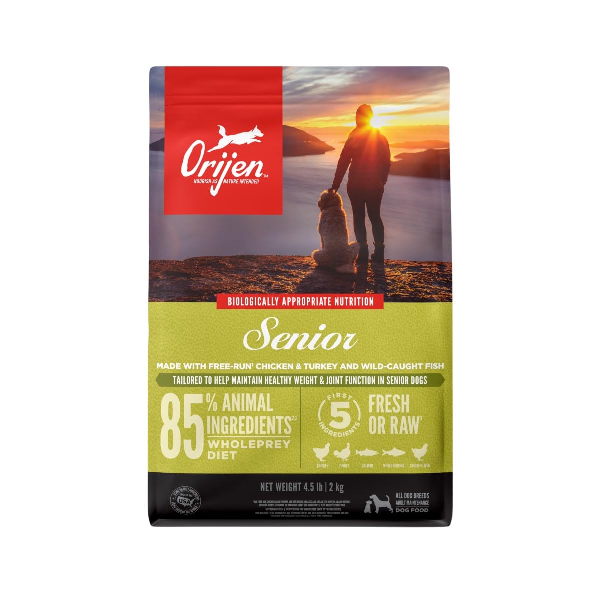 【アメリカ産】Orijen(オリジン) ドッグフード シニア 2kg