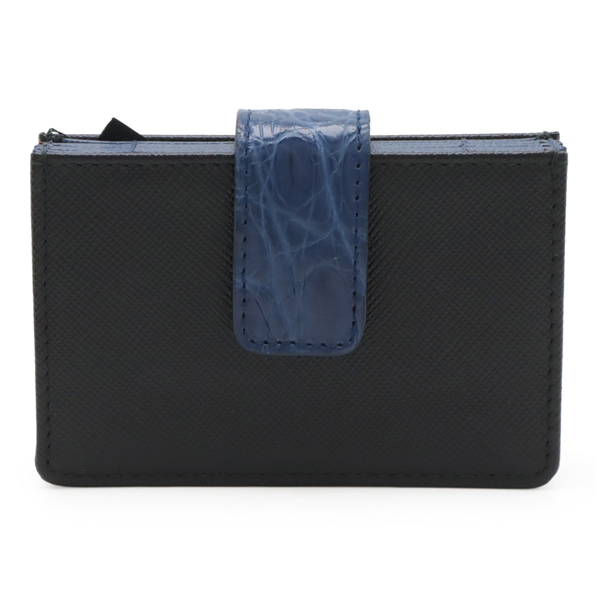 カードケース カードホルダー 名刺入れ アコーディオン サフィアーノレザー クロコ型押し NERO 黒 ブラック ブルー 1MC21 24,708円