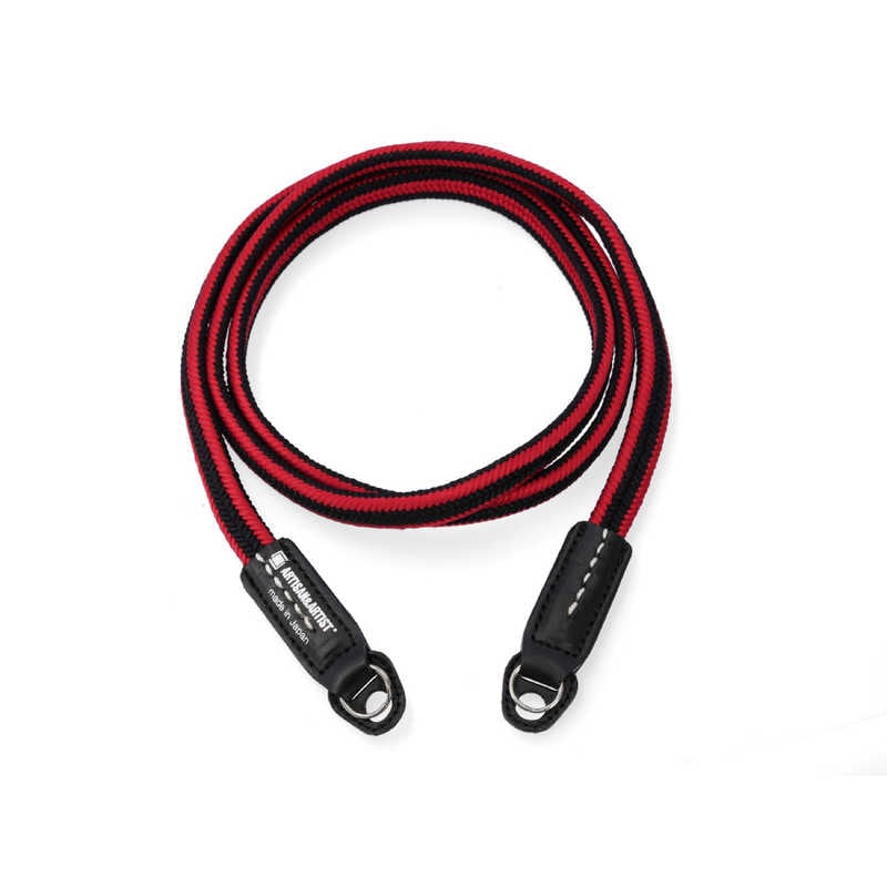 アルティザン＆アーティスト　シルクコードストラップ 冠(ゆるぎ)組紐 ロングレングス ARTISAN＆ARTIST＊ ブラック×レッド　ACAM-320A BKRE