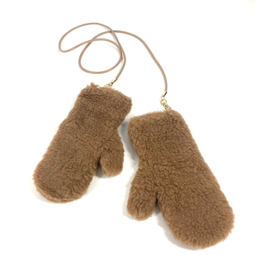 MAX MARA マックスマーラ 手袋 2424566052 ミトン テディベア グローブ アクセサリー ウール ベージュ