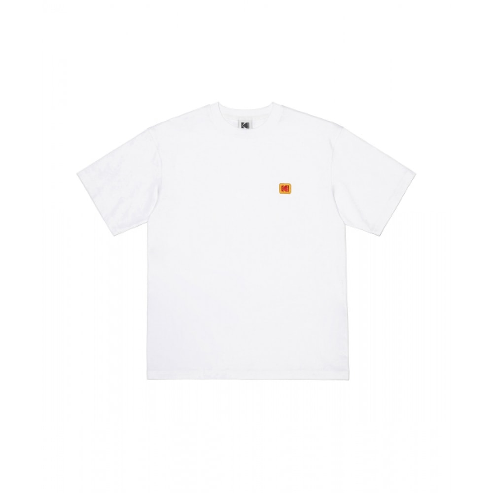 コダックエッセンシャルシグネチャーロゴショートスリーブ T シャツホワイト