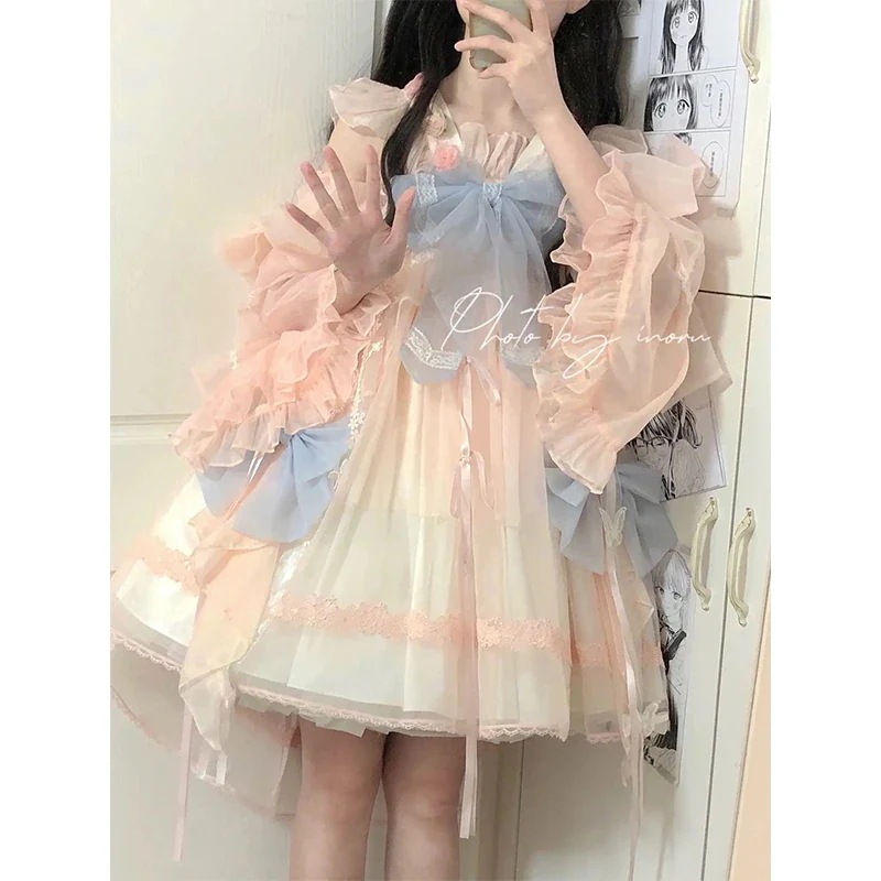 スイートフェアリーチャイナロリータドレスロリータゴージャスメッシュプリンセススカート