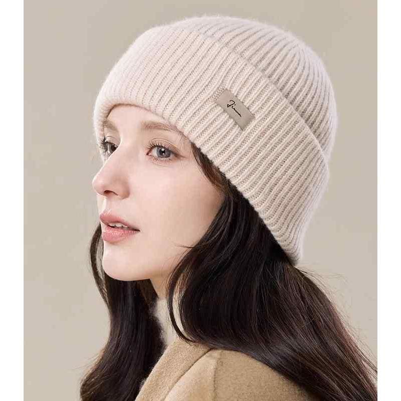 ニット帽 レディース 秋冬 おしゃれ シンプル 防寒 暖かい 帽子 プレゼント ウール 女性 厚手 耳 保護