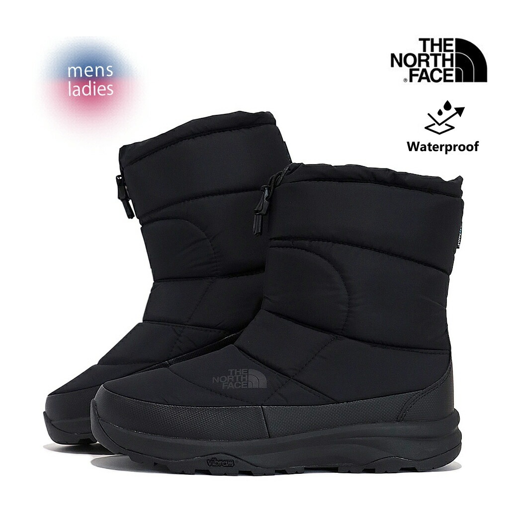 THE NORTH FACE ザ ノースフェイス ヌプシ ブーティ ウォータープルーフ ブーツ NUPTSE BOOTIE WP VIII BLACK ( 防寒 暖かい スノーブーツ メンズ レディー