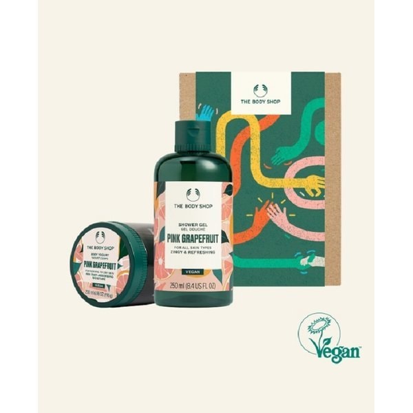 【The body shop】 LYB ギフト 包装 ピンク グレープ フルート 2点 ギフトセット