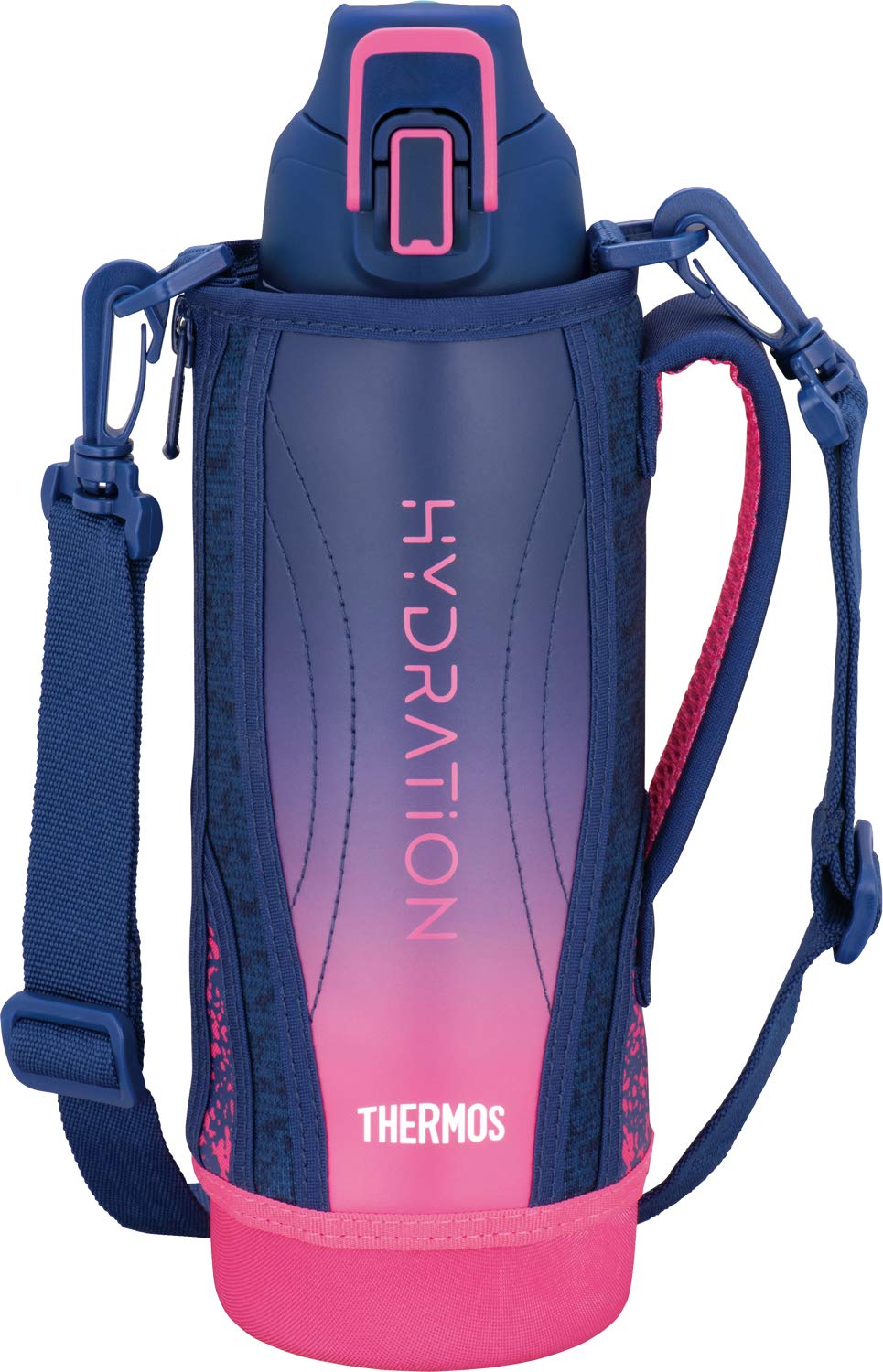 Qoo10最安値挑戦 サーモス 水筒 真空断熱スポーツボトル 1L ネイビーピンク 保冷専用 FHT-1001F NV-P