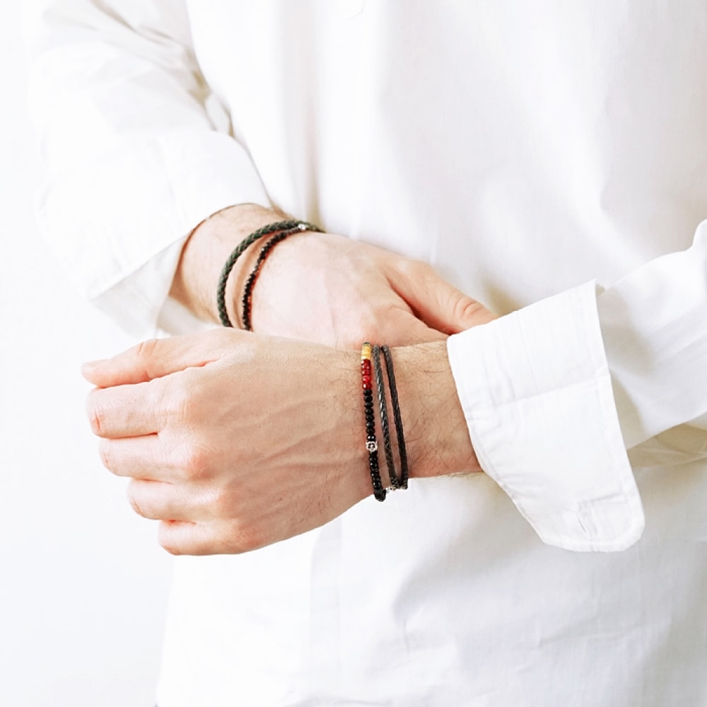 JBANS クラシックアロエカラー 405 リングバレアレザー 480BK ブレスレットセット (C1901-SE098BK)