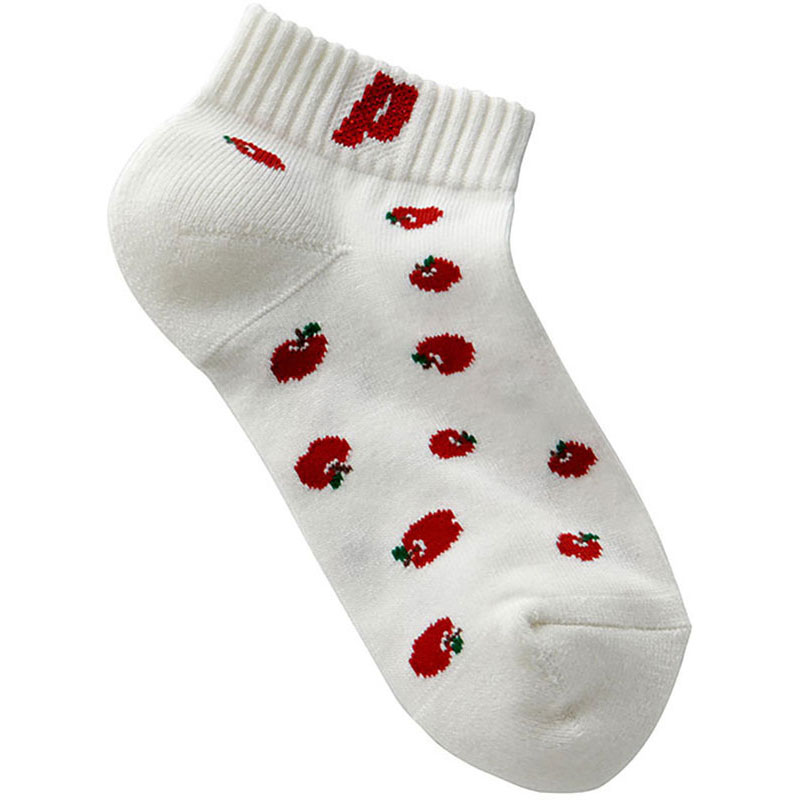 【ロット販売：入り数5】 フルーツソックス テニス ソックス (ps378-146)