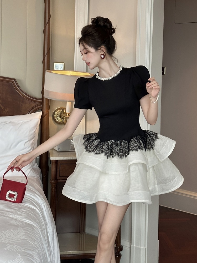 【JY.上品】 夏ワンピース可愛い気質 パーティー 着やせ ドレス半袖 ワンピースフォーマルキャバ 大人 同窓会 披露宴 卒業式 結婚式 演奏会 ウェディング メガ割