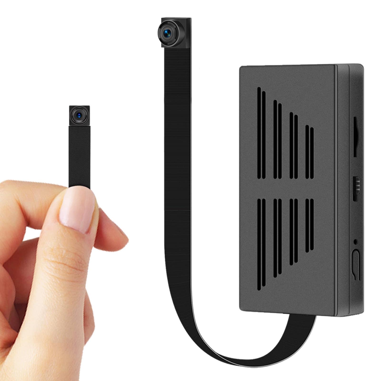 Axlgax 小型カメラ 隠しカメラ 1080P 動体検知 128GBカード対応 7時間連続録画 上書き録画 日時セット DIYカメラ スパイカメラ 防犯カメラ 見守りカメラ 運動検知 超小型 長時間