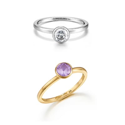 (シルバー925) ライト アメジスト ラウンド ベゼル リング 指輪／Ring／Amessist Round Bezel