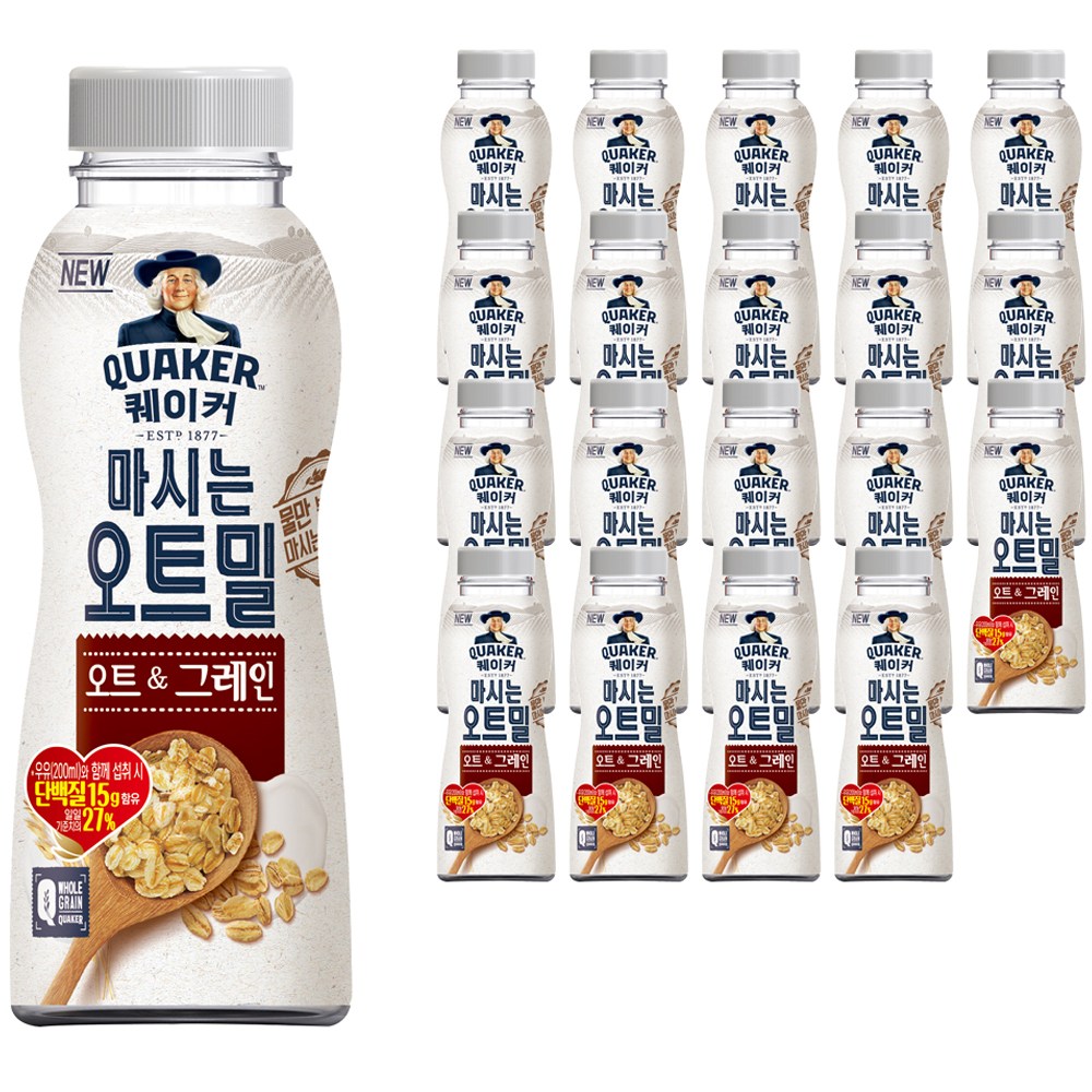 ロッテ製菓クエーカー飲むオートミールオート＆グレイン50g20個