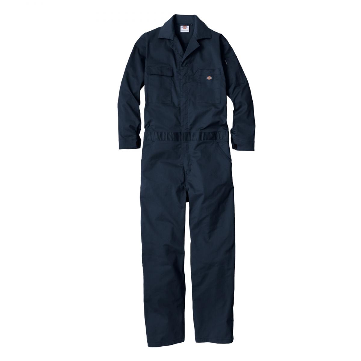 Dickies ディッキーズ T/Cストレッチ ツナギ ネイビー XL D-676 長袖 吸汗 速乾 コーコス信岡 作業服 作業