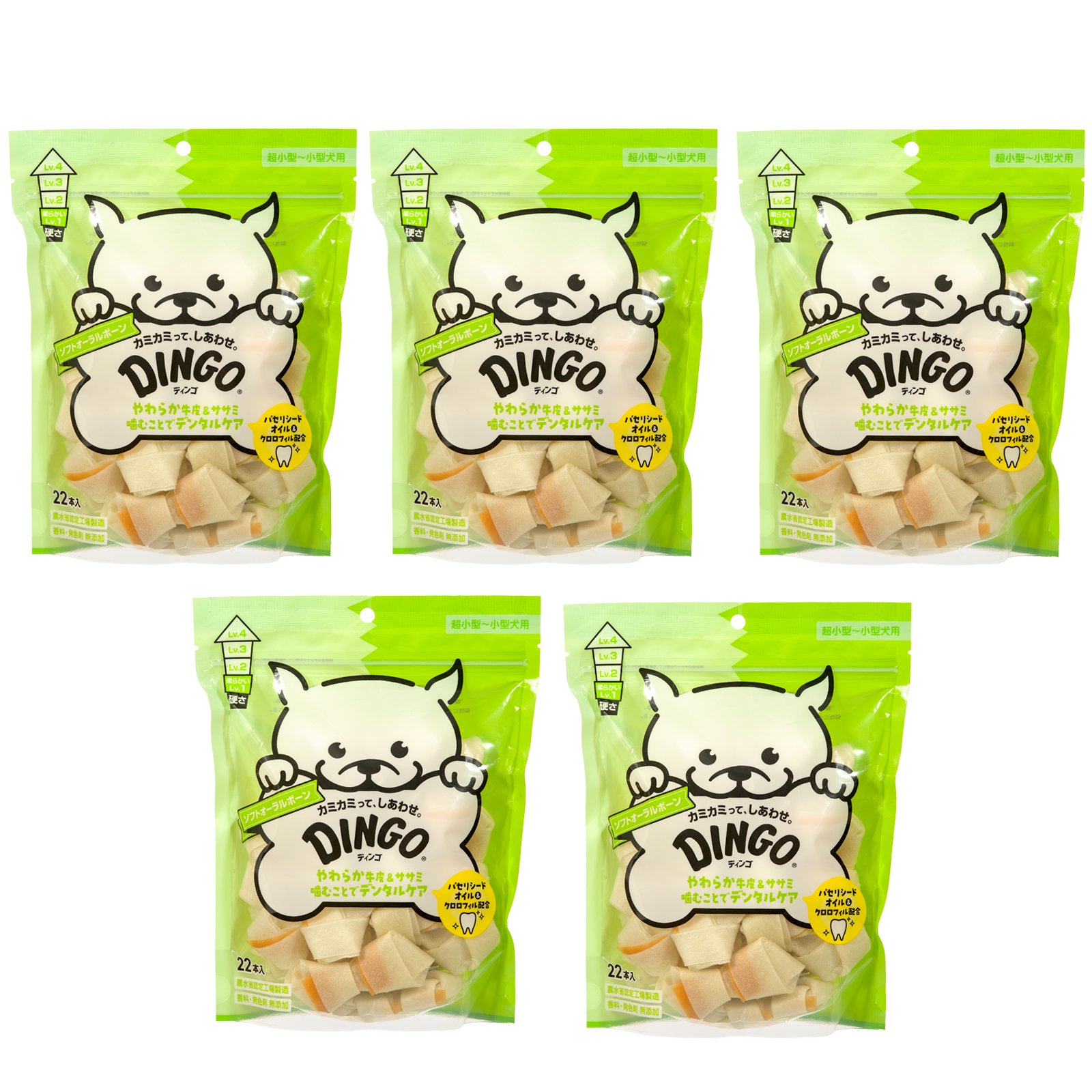 ディンゴ　ソフトオーラルボーン　２２本入X５　デンタルガム　デンタルおやつ　犬　ＣＲＣ45―14―03―05―01