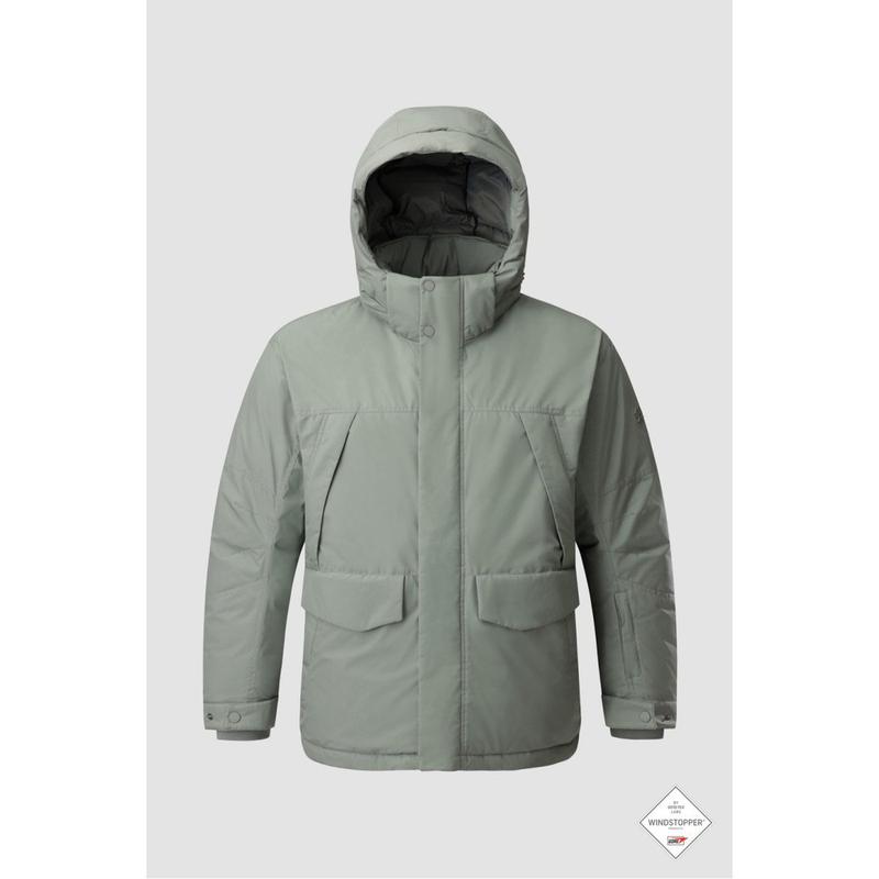 [] 男性ウィンドストッパーミドル丈ダウン TLJDW24661KGY