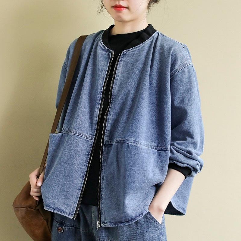 新製品の販促 出荷が迅速 デニムコート デニム ジャケット デニムジャケット スプリングコート レディース 春 秋 冬 カーディガン きれいめ スクール トップス 長袖レディース 注文すると211個