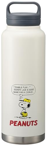 スケーター(Skater) 保温 保冷 ステンレス マグボトル 1200ml スクリューハンドル付 スヌーピー ベースボール STSC12-A