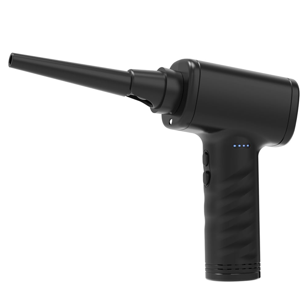 全国送料無料 ナカバヤシ 電動 エアダスター USB 充電式 折りたたみ式 ブラック Z4682