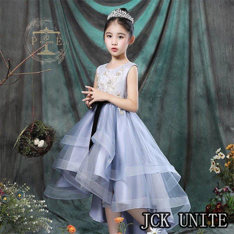 ドレス 子供ドレス ガールズドレス 子供服 女の子 夏服 ワンピース キッズ リボン ノースリーブ ガールズ 袖なし 夏 可愛い ワンピ フォーマル 発表会