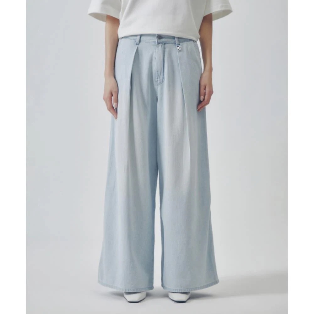 TREEMINGBIRD Classic Wide Denim Pants Blue TM2535DN001