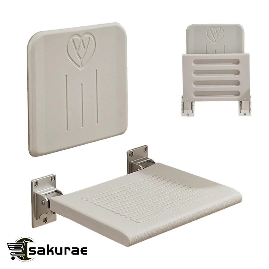 [新品/初回販売促進]折りたたみ椅子 玄関用 壁掛け式 防水 シャ ワースツール 風呂 椅子 介護用 折畳み シャワーチェア 高齢者入浴補助 座り心地 変更靴ベンチ 見えない 多目的 狭い