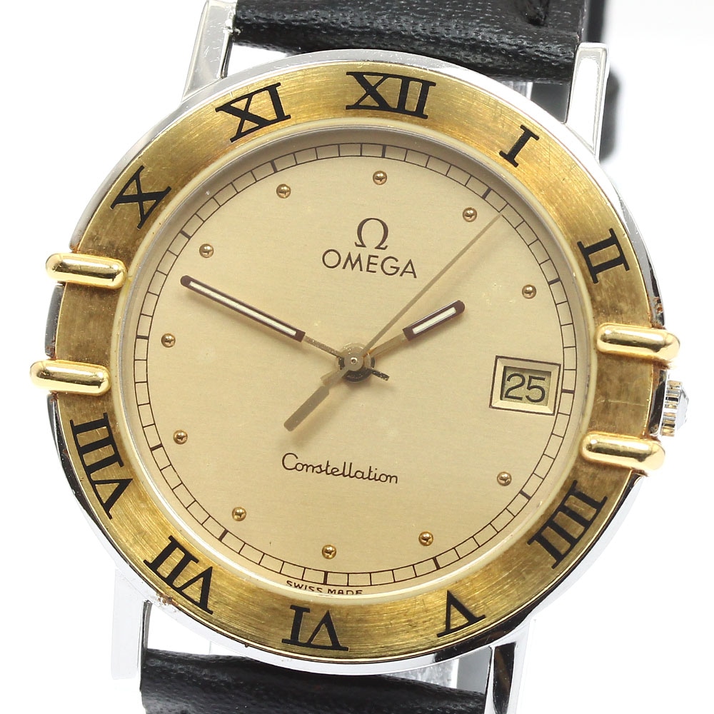 オメガ OMEGA コンステレーション デイト YGベゼル クォーツ メンズ _905685【中古】