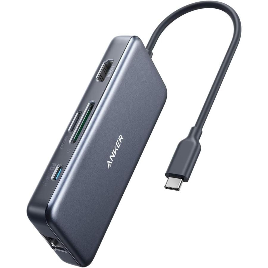 Anker PowerExpand+ 7-in-1 USB-C PD イーサネット ハブ 4K対応HDMI出力ポート 5,936円