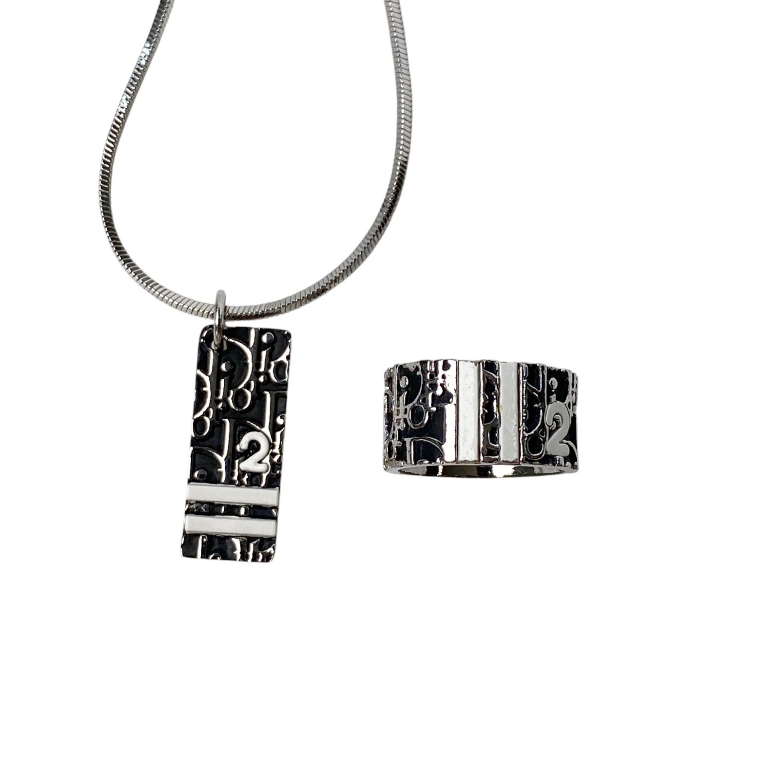 ディオール DIOR レディース ネックレス リング セット 10号