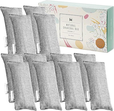 他サイト： お掃除・収納のプロが推薦 靴 消臭 除湿 竹炭 消臭剤 下駄箱消臭 繰り返し使える(グレー, x 12)の商品画像