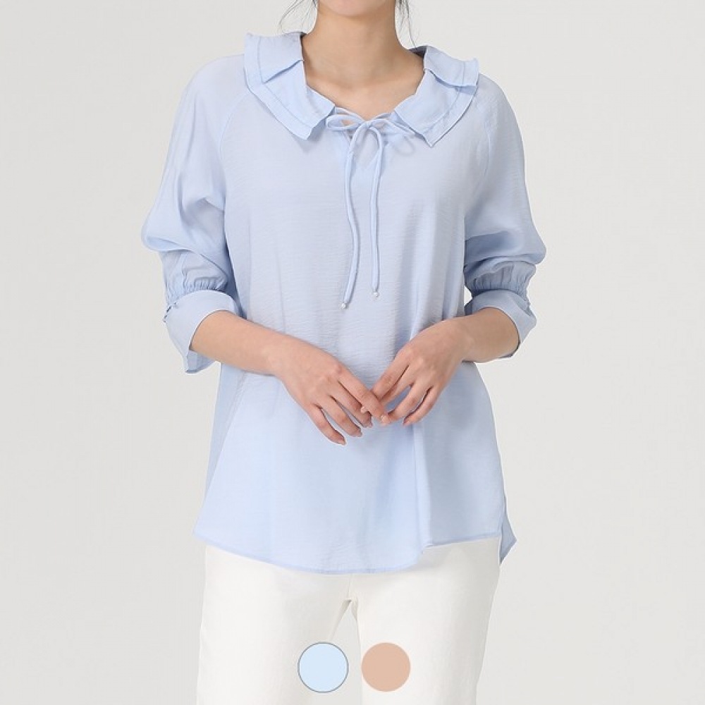 (アナルドバシーニ) (アナルドバシーニ) リボンフリルカラーブラウス (AV04BL07M)