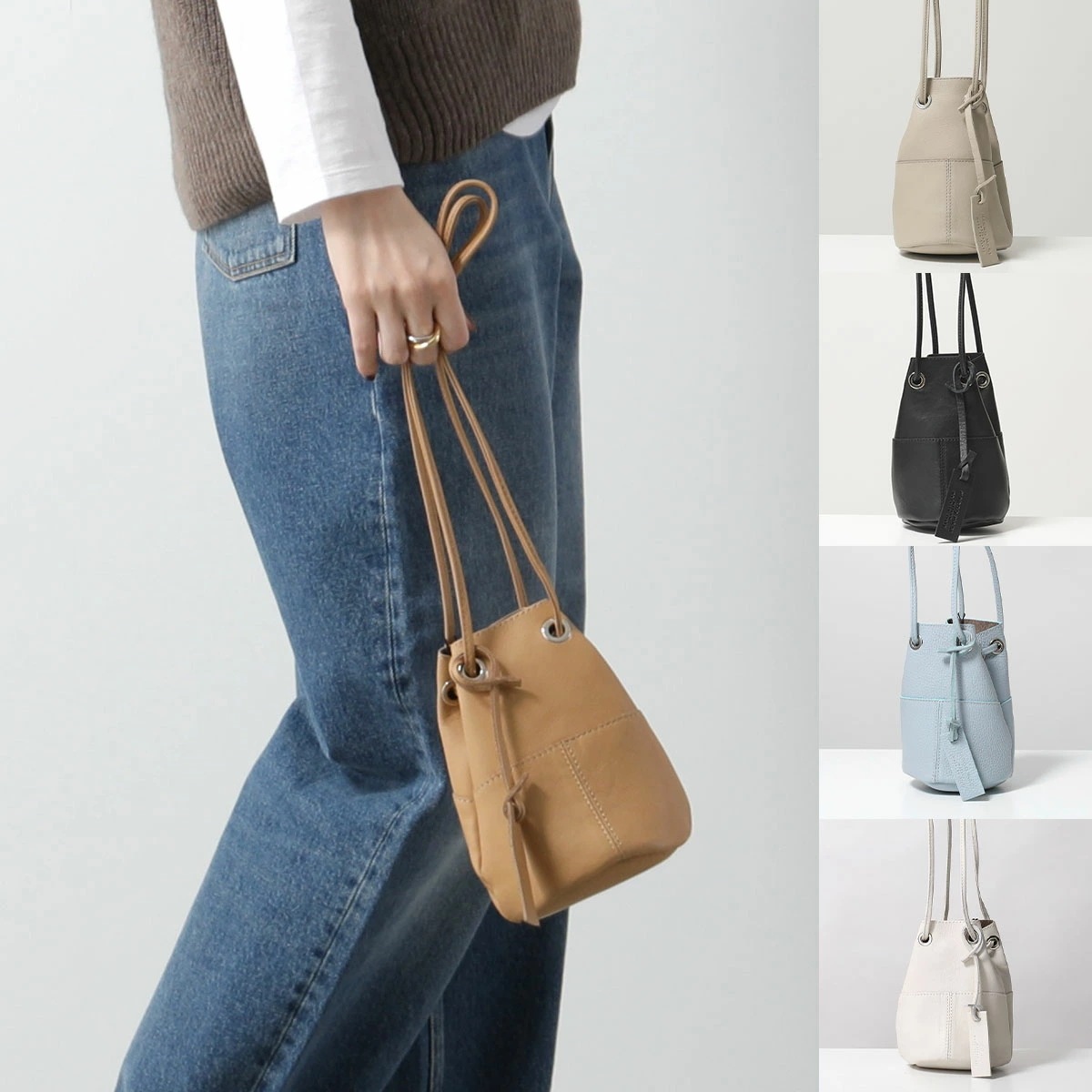 MARCO MASI マルコマージ ショルダーバッグ 3102 VITELLO レディース レザー 巾着 ハンドバッグ 鞄 カラー5色