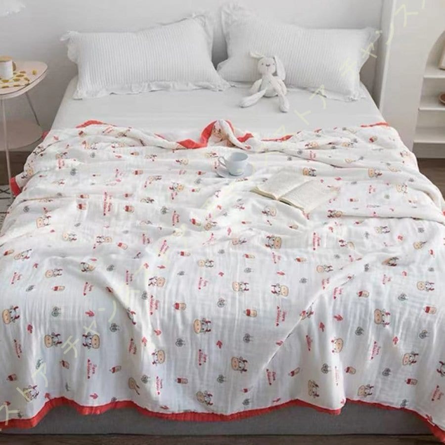 ベビーバスタオル 6重ガーゼ ガーゼケット 赤ちゃん バスガーゼ タオルケット 高密度 ふわふわ 大