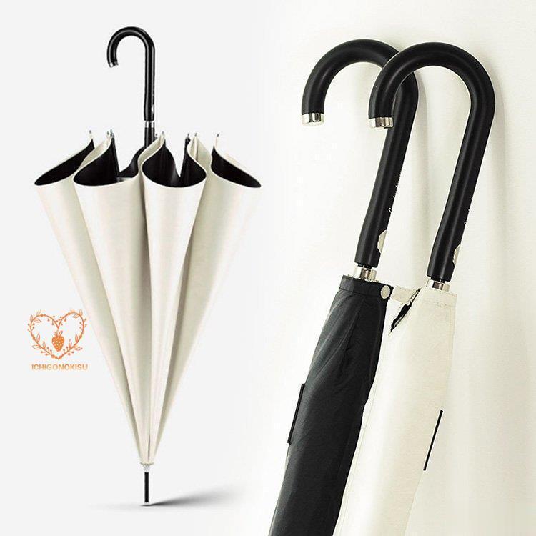 長傘 メンズ レディース おしゃれ 晴雨兼用傘 日傘 雨傘 ワンタッチ 大きめ103cm 梅雨対策 無地 UVカット ジェンダーレス