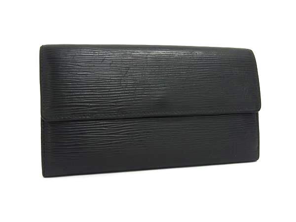 ルイヴィトン 長財布 エピ ポシェット ポルトモネ クレディ レザー M63572 ゴールド金具 ブラック ロングウォレット サイフ 長サイフ 小銭入れ レディース 多機能【本物保証】 17,600円