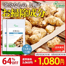【限定セール】 イヌリン 約1か月分2袋 C-209-2 (90カプセル2袋) サプリ 健康食品 ダイエット 菊芋 食物繊維