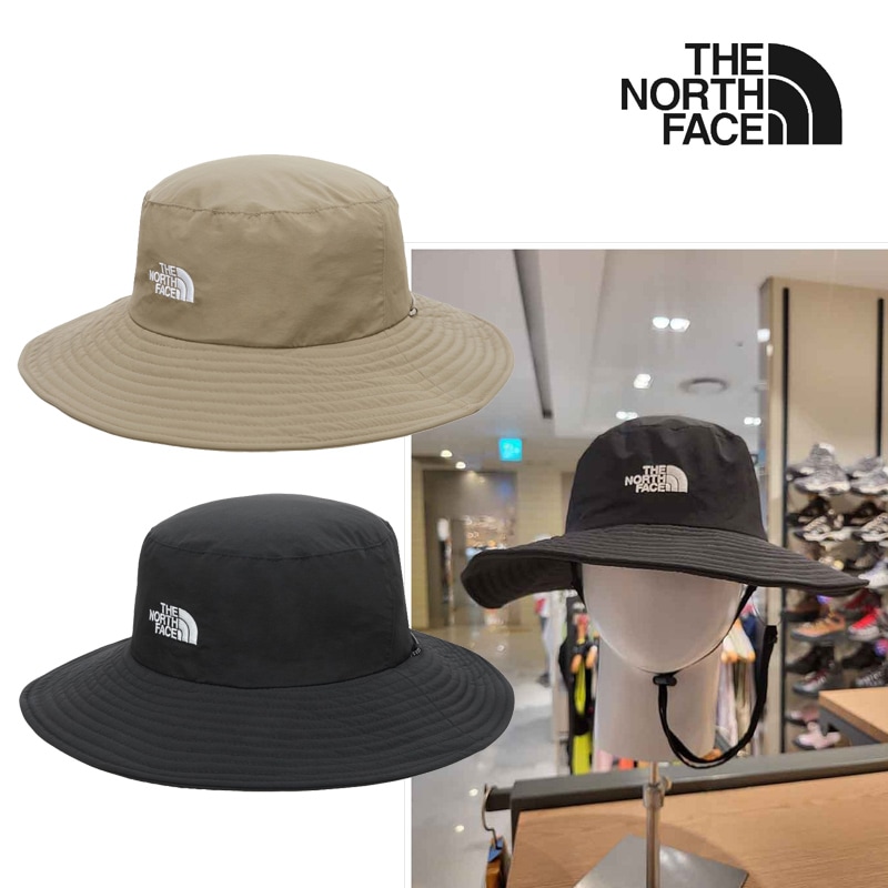 NE3HR53 TNF TREKKING HAT つば広で日除け あご紐付きで風に強い 軽量通気で快適 トレッキングやキャンプ 旅行やデイリーに使いやすい ユニセックス 撥水 調節可能 折りたたみ 楽