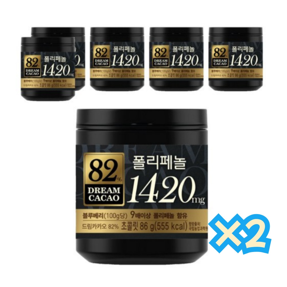 ドリームカカオ82％ポリフェノールチョコレート 86g 12個 / 韓国スイーツ お菓子