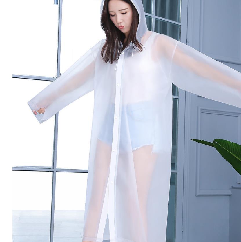 厚くされた非使い捨てのエヴァレインコートポータブル大人の男性と女性は屋外の防水ロングボディレインケープを旅行します