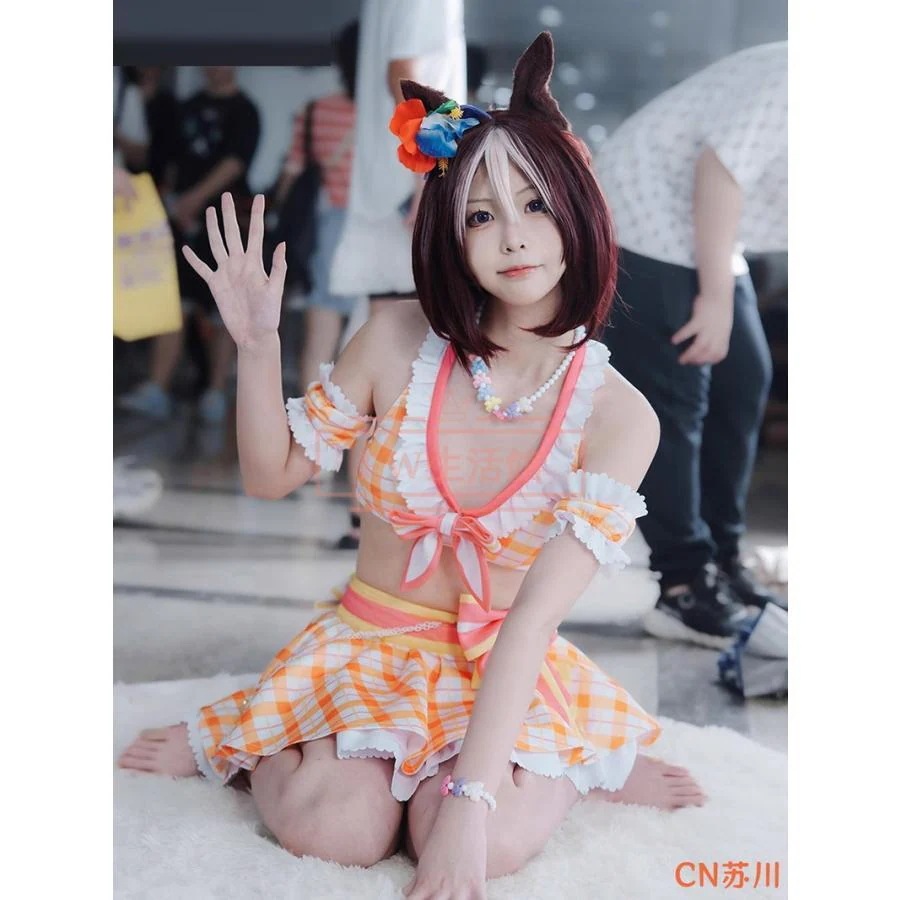 ウマ娘 プリティーダービー スペシャルウィーク コスプレ衣装 水着 コスチューム 大人 イベント アニメ