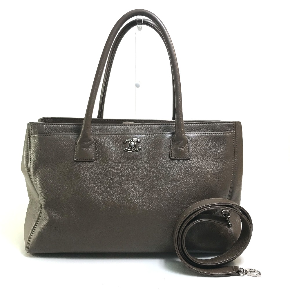 トートバッグ A15206 エグゼクティブ CC ココマーク カバン 2WAY カーフレザー ブラウン系