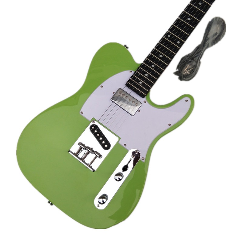 緑色BJTL 6弦エレキギター桃花心木琴身焼き楓木琴首烏木指板BJ 667