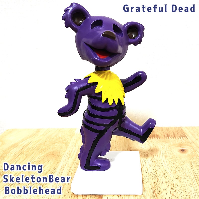 フィギュア ダンシングベア スケルトン Grateful Dead グレイトフルデッド 首振り人形 キャラクター クマ バブルヘッド 熊 かわいい アメリカン 雑貨 インテリア 置物 おしゃれ