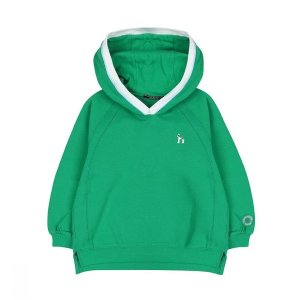ヘジスキッズ テニスクラブ フーディ HTS21TH55G GN