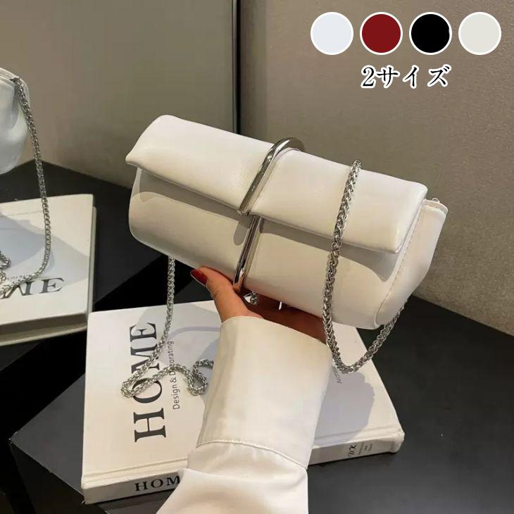 【韓国ins大人気】クラッチバッグ ショルダーバッグ ミニバック チェーン 合成皮革 韓国ファッション【azkss24-204】【予約販売：15-20日入荷予定順次発送】60込